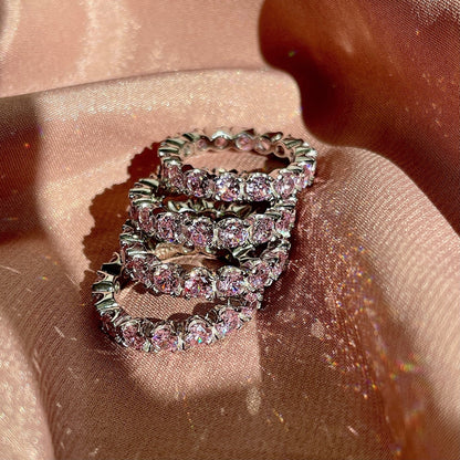 [CiCi]Eternity Round Cut Tennis Ring