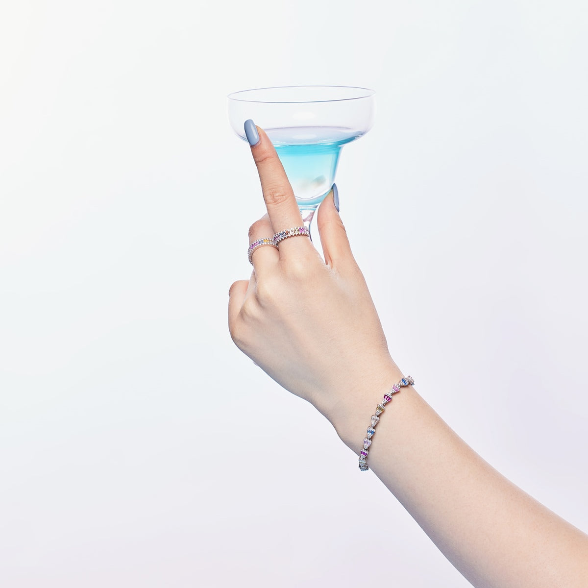[CiCi]Radiant Water Drop Shape Daily Bracelet