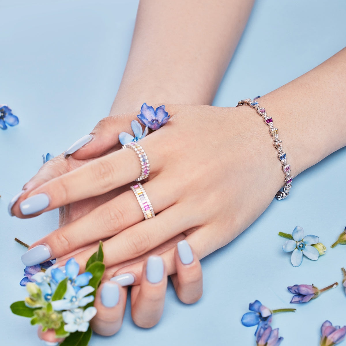 [CiCi]Radiant Water Drop Shape Daily Bracelet