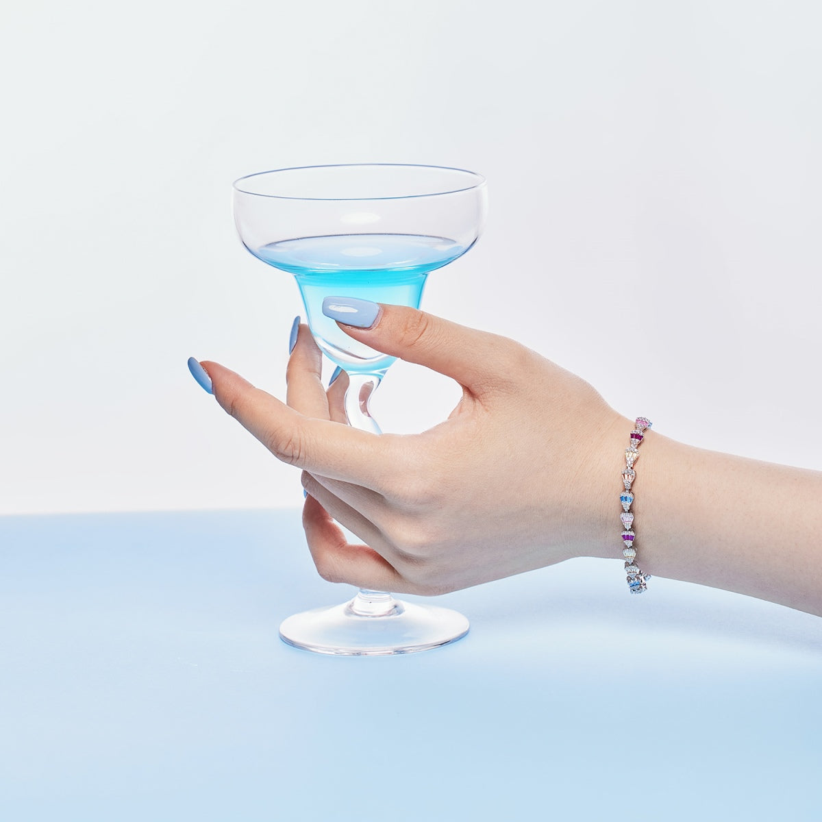 [CiCi]Radiant Water Drop Shape Daily Bracelet
