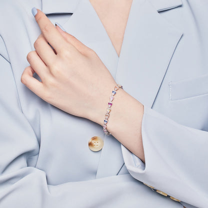 [CiCi]Radiant Water Drop Shape Daily Bracelet