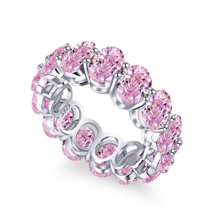 [CiCi]Dainty Elongated Cushion Cut Tennis Ring