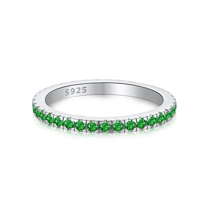[CiCi]Delicate Sparkling Round Cut Daily Ring
