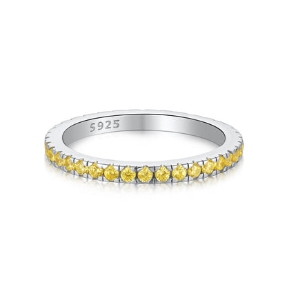 [CiCi]Delicate Sparkling Round Cut Daily Ring