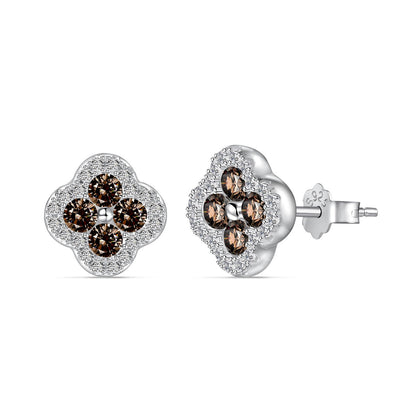 [CiCi]Four-Leaf Clover Flower Shaped Earrings