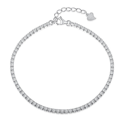 [CiCi]Radiant Shinning Princess Cut Tennis Bracelet