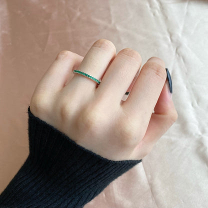 [CiCi]Delicate Sparkling Round Cut Daily Ring