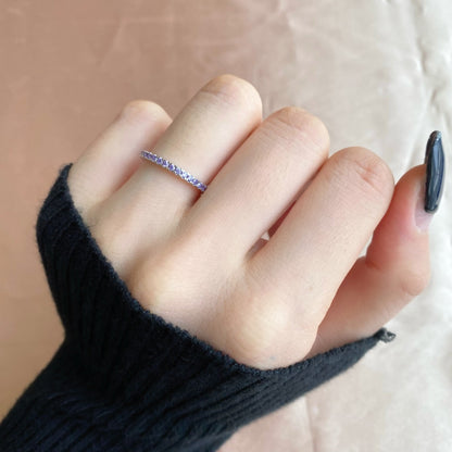 [CiCi]Delicate Sparkling Round Cut Daily Ring