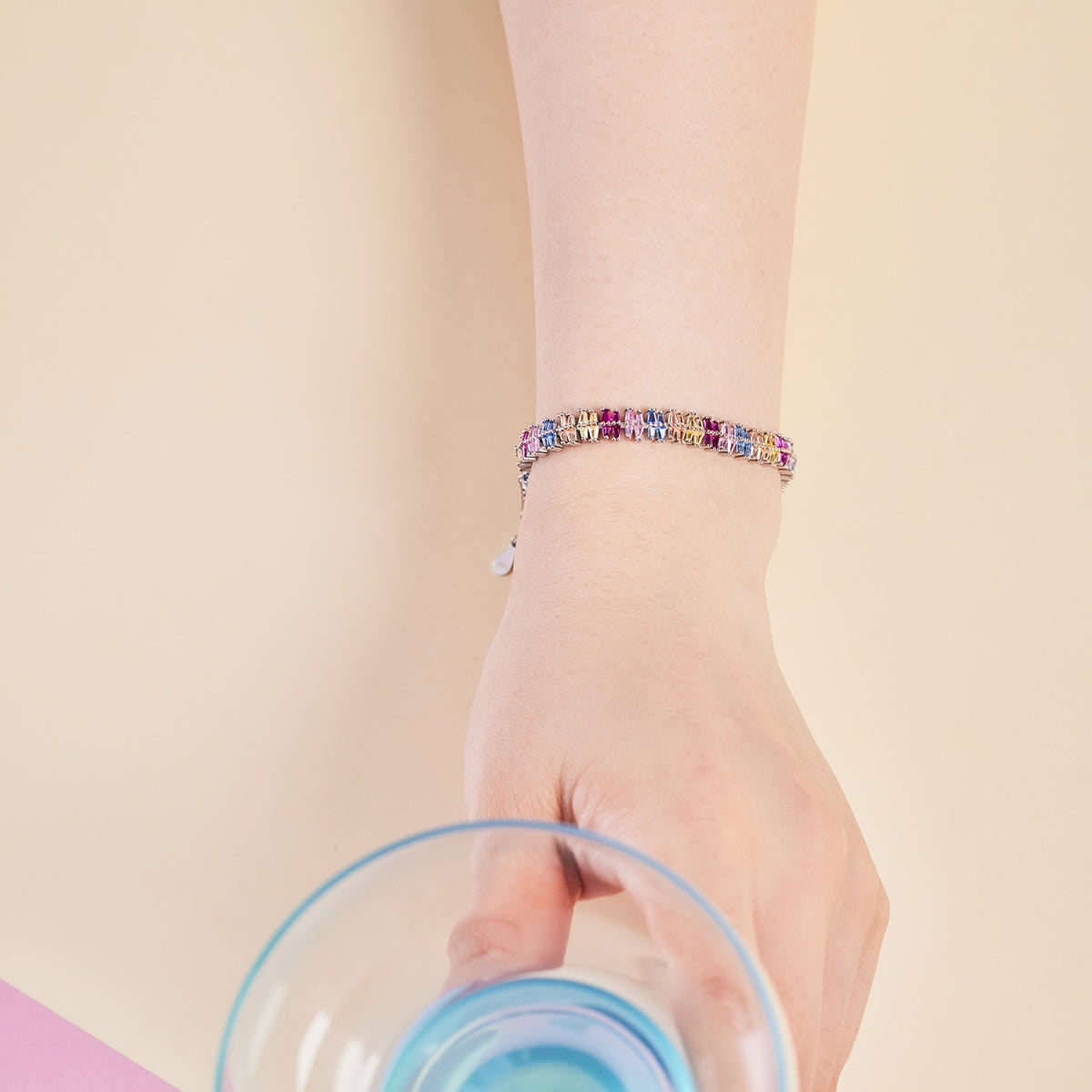 [CiCi]Sparkling Exquisite Multi Cut Party Bracelet