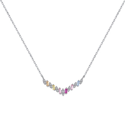 [CiCi]Dazzling Rainbow Necklace