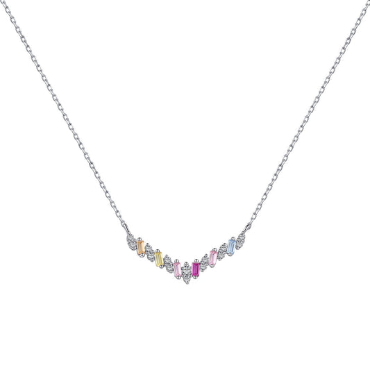 [CiCi]Dazzling Rainbow Necklace