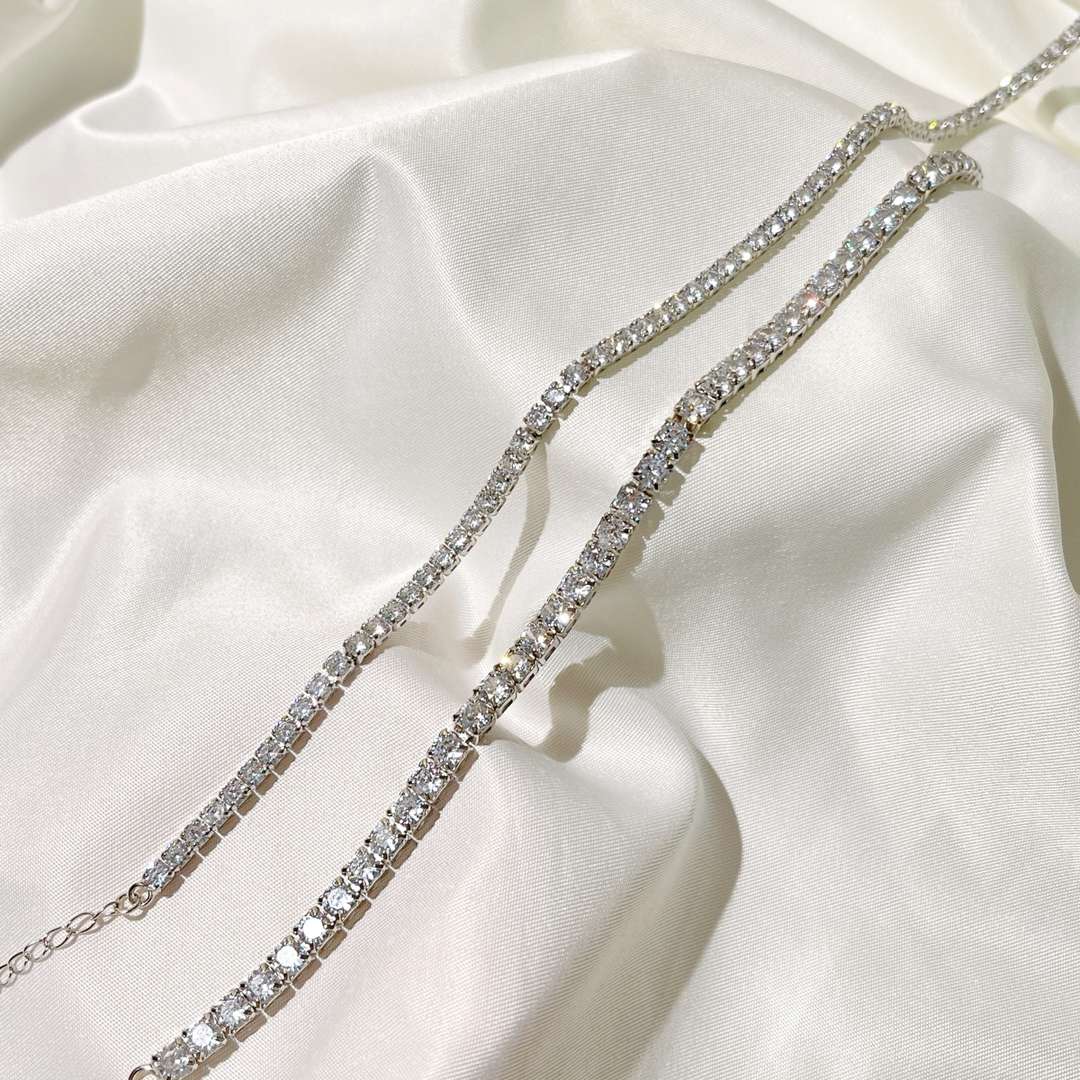 [CiCi]Elegant Tennis Chain Necklace
