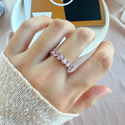 [CiCi]0.25 Carat Radiant Romance Heart Cut Lover Ring