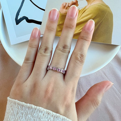 [CiCi]Eternity Round Cut Tennis Ring