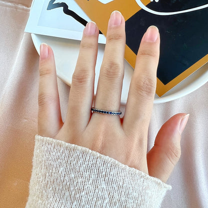 [CiCi]Delicate Sparkling Round Cut Daily Ring
