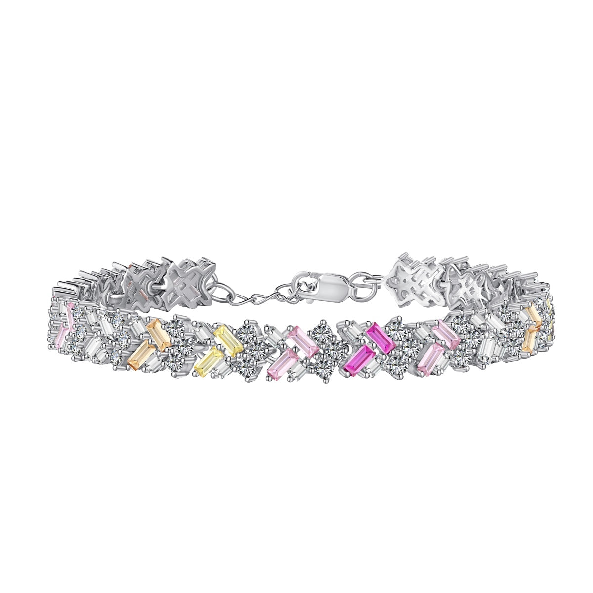 [CiCi]Dazzling Unique Multi Shape Daily Bracelet