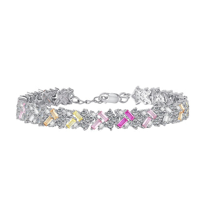 [CiCi]Dazzling Unique Multi Shape Daily Bracelet