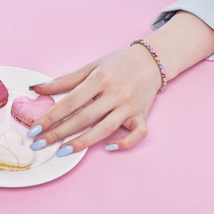 [CiCi]Ornate Sparkling Multi Cut Party Bracelet