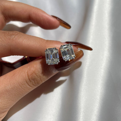 [CiCi]Dazzling Square Shape Earrings