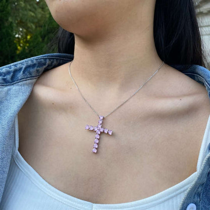 [CiCi]Radiant Cross Shape Necklace