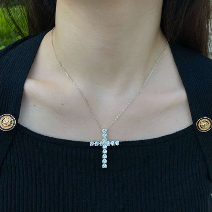 [CiCi]Radiant Cross Shape Necklace