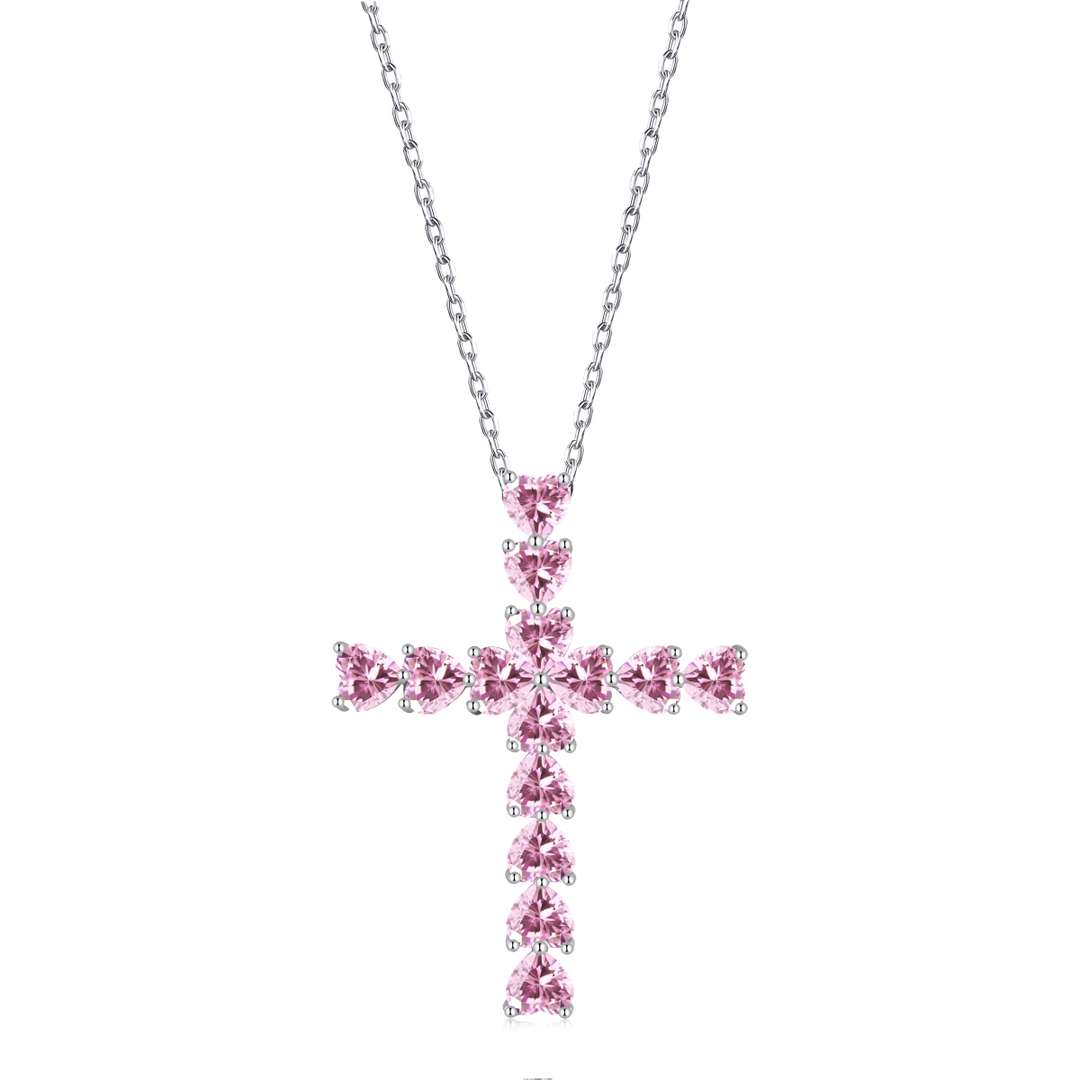 [CiCi]Radiant Cross Shape Necklace