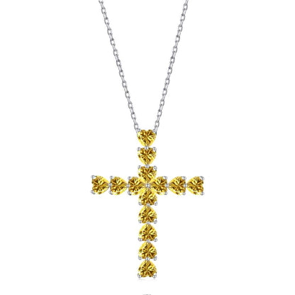 [CiCi]Radiant Cross Shape Necklace