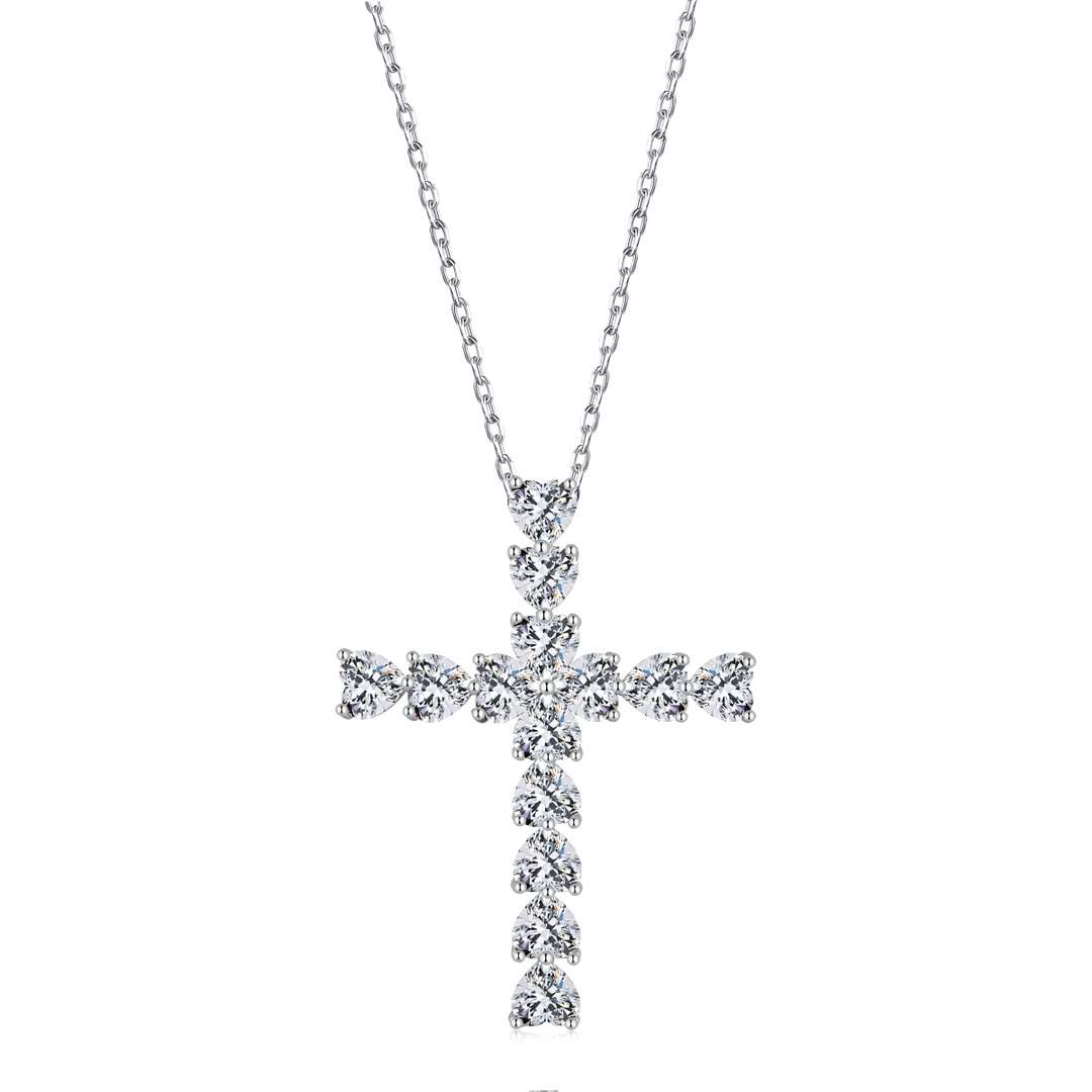 [CiCi]Radiant Cross Shape Necklace