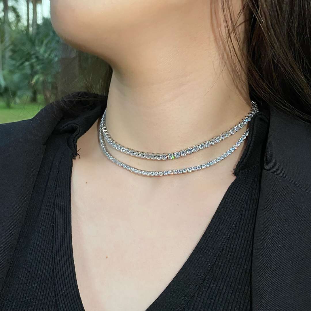 [CiCi]Elegant Tennis Chain Necklace