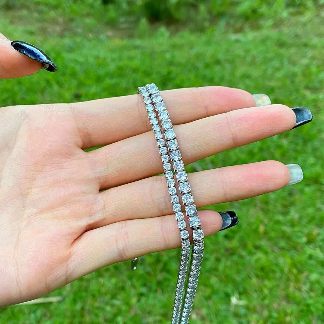 [CiCi]Elegant Tennis Chain Necklace