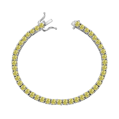[CiCi]Ornate Dazzling Round Cut Tennis Bracelet