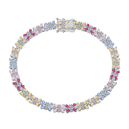 [CiCi]Radiant Colorful Emerald Cut Party Bracelet