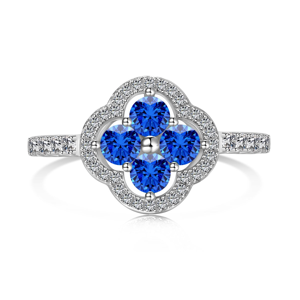 [CiCi]Four Leaf Clover Flower Design Ring