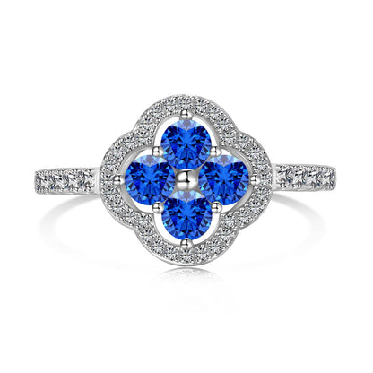 [CiCi]Four Leaf Clover Flower Design Ring