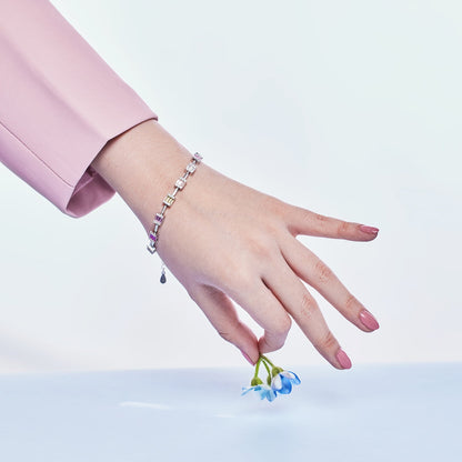 [CiCi]Dainty Charming Emerald Cut Daily Bracelet