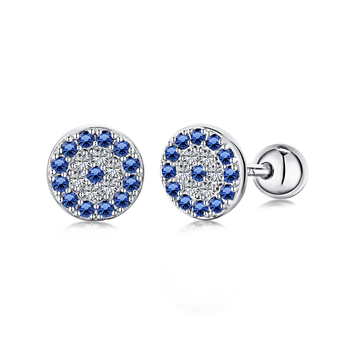 [CiCi]Devil's Eye Ear Bone Nail Earrings