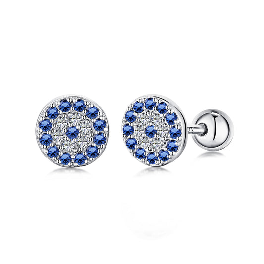 [CiCi]Devil's Eye Ear Bone Nail Earrings