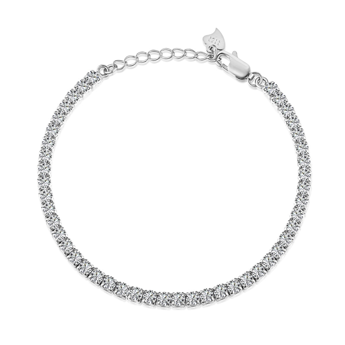 [CiCi]Sparkling Round Cut Daily Bracelet