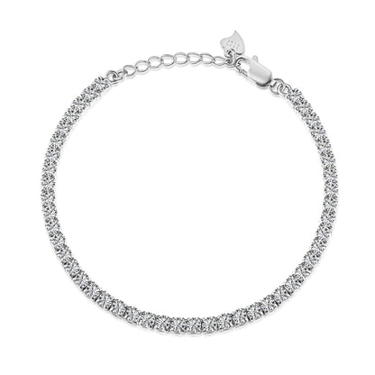 [CiCi]Sparkling Round Cut Daily Bracelet