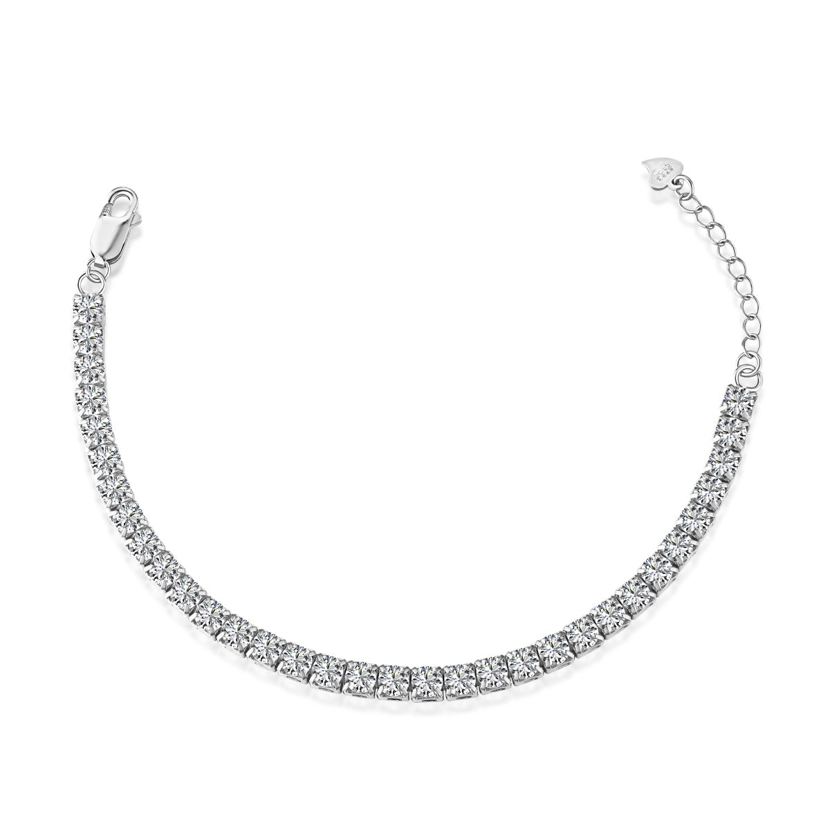 [CiCi]Sparkling Radiant Princess Cut Tennis Bracelet