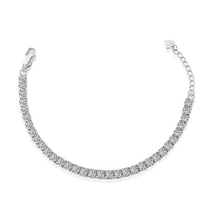 [CiCi]Sparkling Radiant Princess Cut Tennis Bracelet