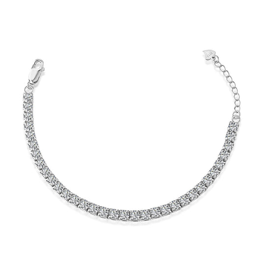 [CiCi]Sparkling Radiant Princess Cut Tennis Bracelet