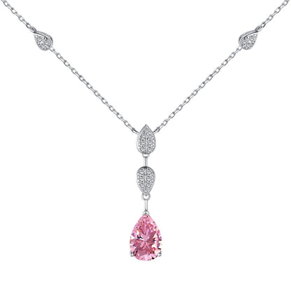 [CiCi]Dazzling Pear Cut Necklace