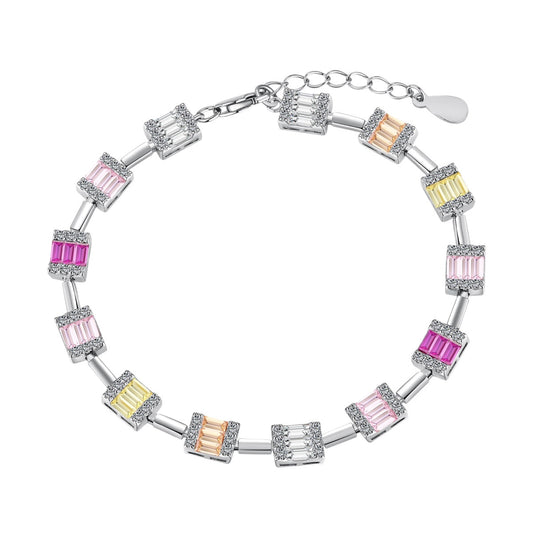 [CiCi]Dainty Charming Emerald Cut Daily Bracelet