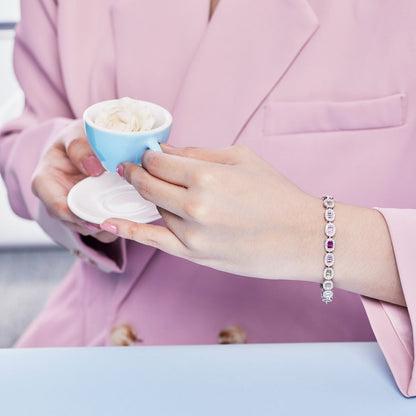 [CiCi]Exquisite Ornate Emerald Cut Daily Bracelet