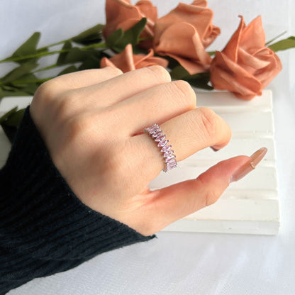 [CiCi]Gorgeous Marquise Cut Tennis Ring
