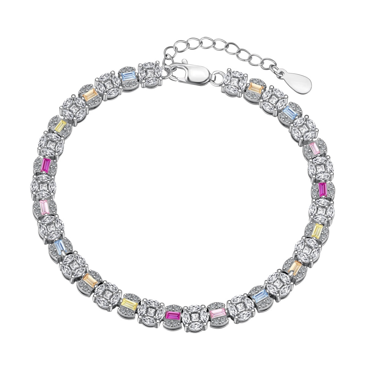 [CiCi]Dazzling Radiant Multi Cut Daily Bracelet