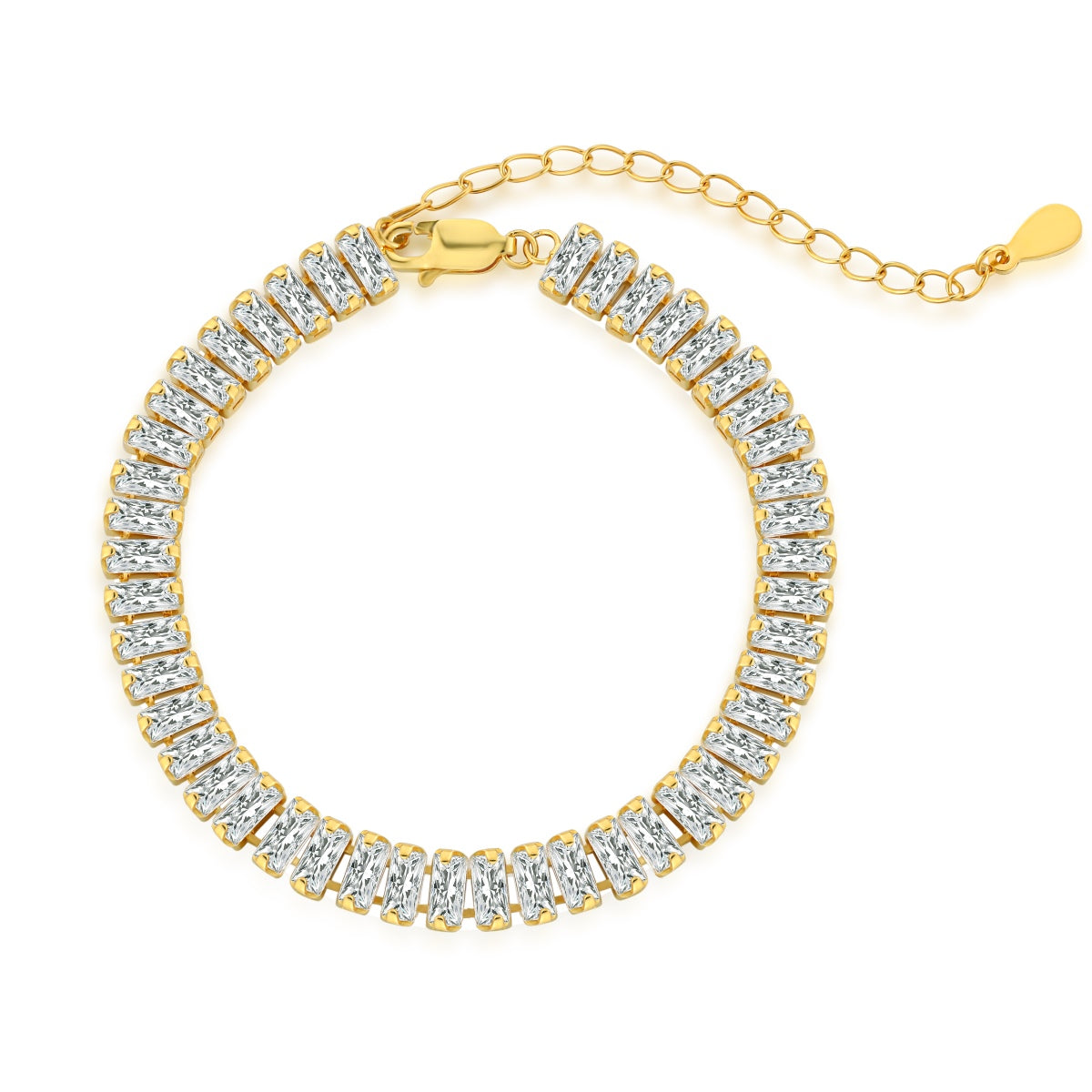 [CiCi]Exquisite Emerald Cut Daily Bracelet
