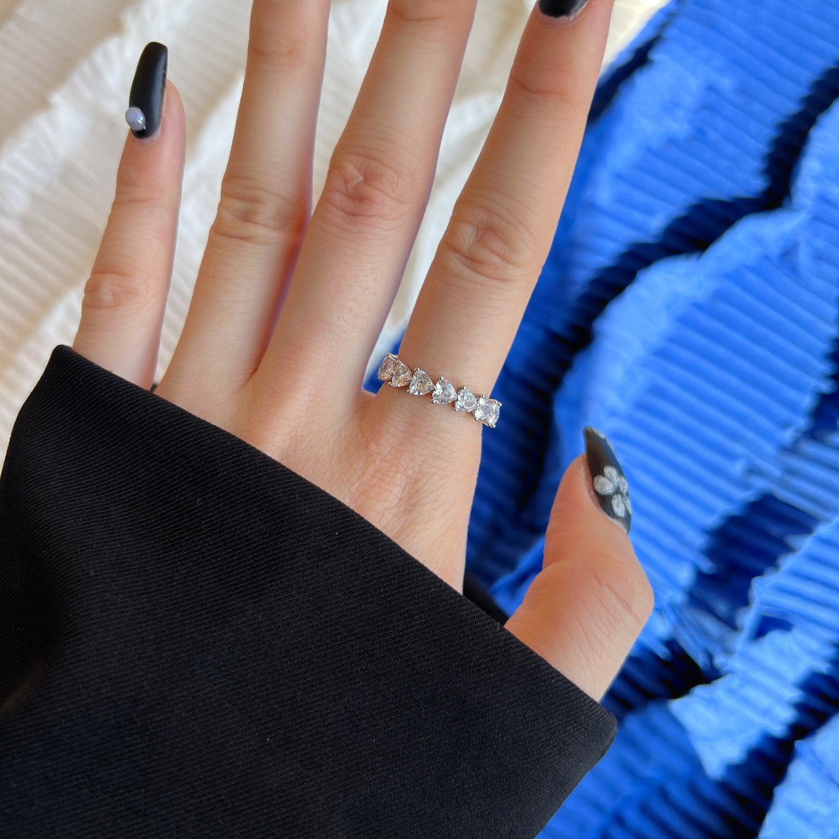 [CiCi]0.25 Carat Radiant Romance Heart Cut Lover Ring