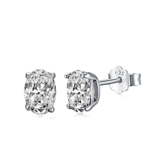 [CiCi]Oval Classic Dignified Elegant Earrings